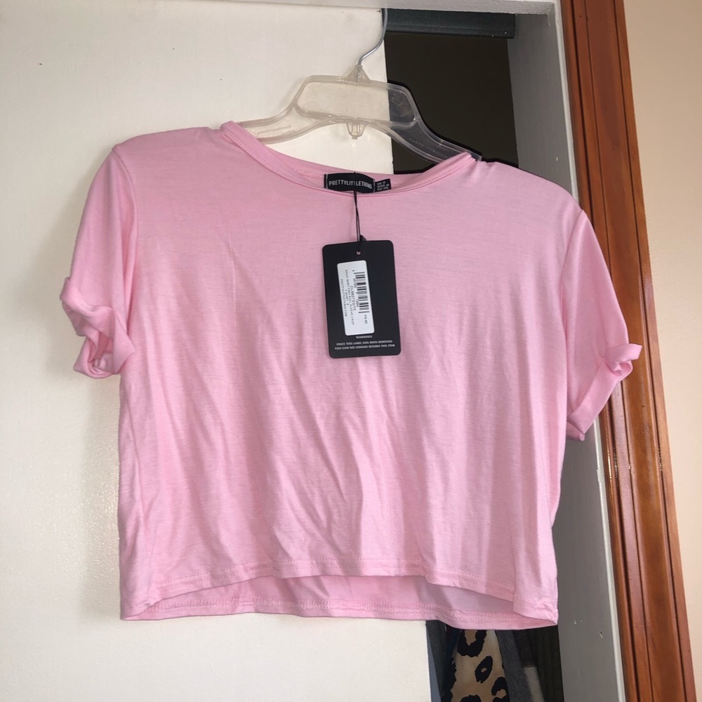 Pretty Little Thing Pink crop top